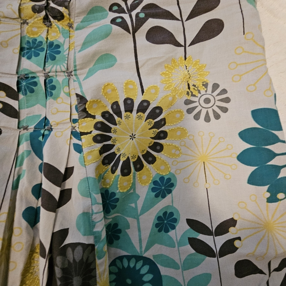 Mantaray Cotton Floral Pleated Skirt - Sz 20 - Picture 5 of 7